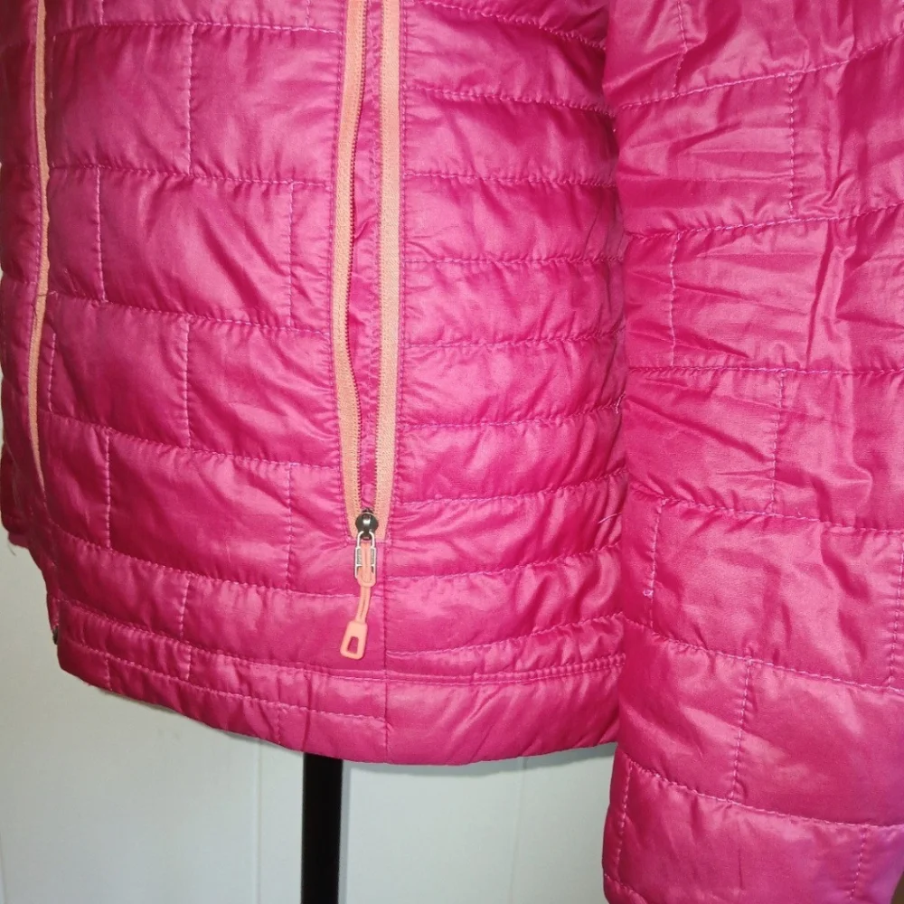 Patagonia Nano Puff Pink & Orange XS Hooded Outdoor Jacket - Picture 5 of 8